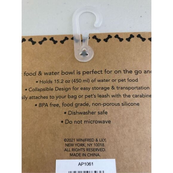 Winifred Lily 2 Portable Travel Collapsible Pet Dog Bowl Food & Water Bowls Dish - Picture 6 of 7